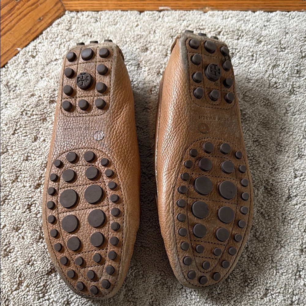 Tory Burch Tan Leather Loafers - Picture 4 of 4